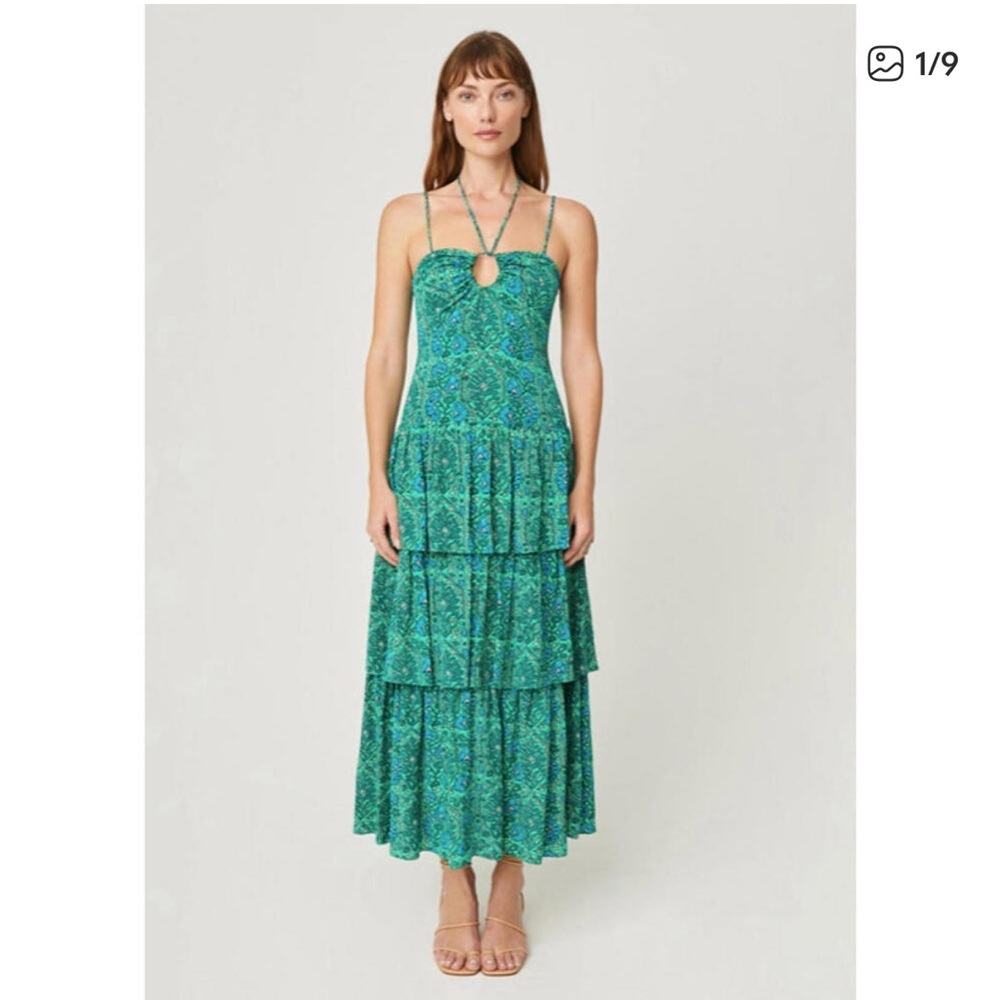 Rhode Alber Dress in Ivy Flora, SZ 0, $595 Retail. NWT